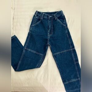 Brandy Melville 90s Style Blue Utility Jeans